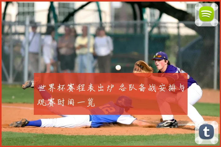 世界杯赛程表出炉 各队备战安排与观赛时间一览